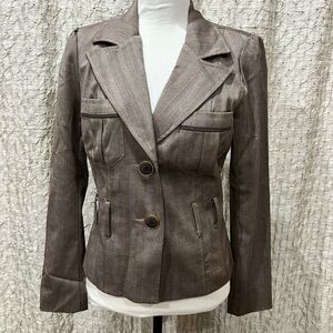 Grass collection juniors Brown blazer size medium